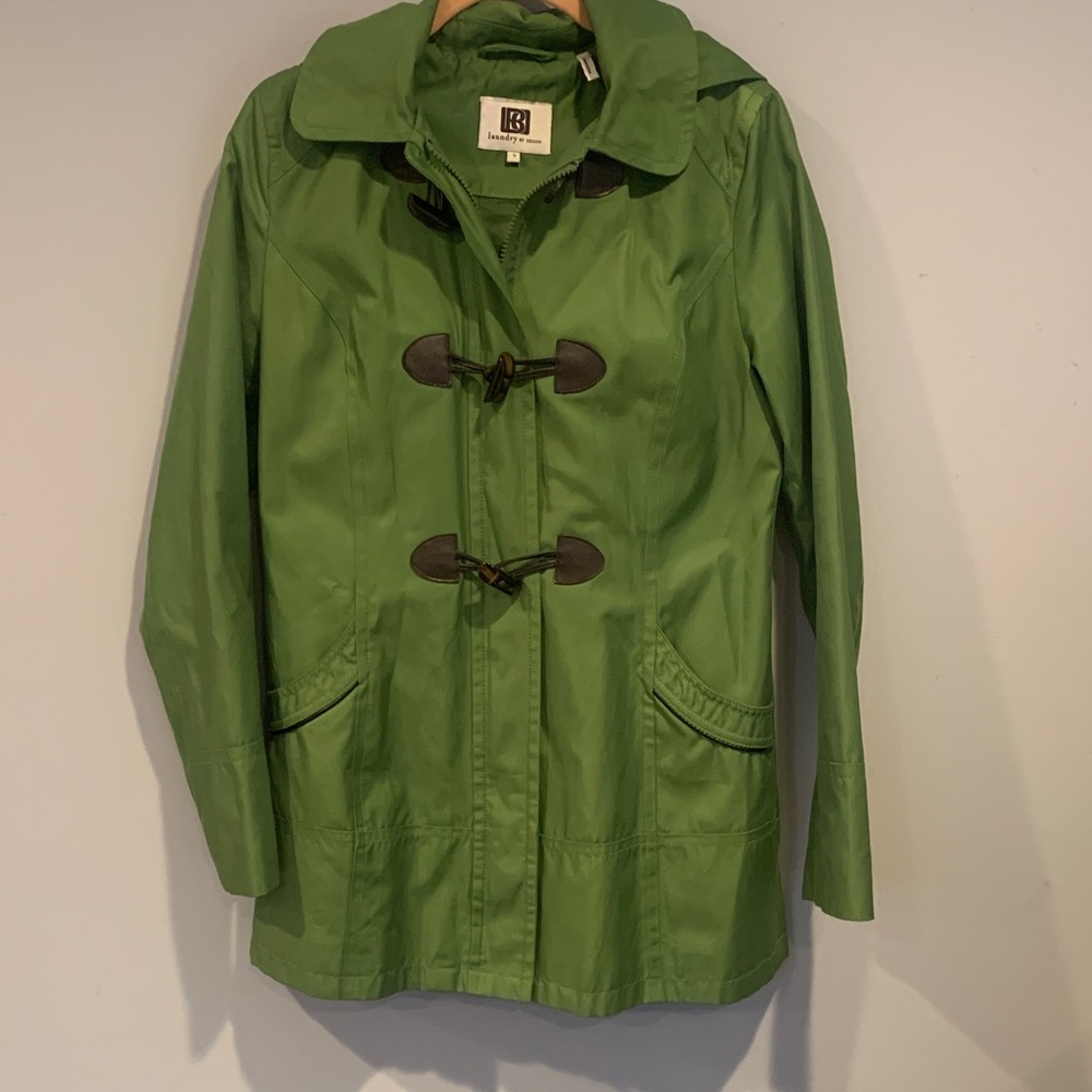 Laundry by Design Olive Toggle Trench Coat